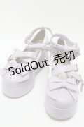 axes femme kawaii / リボンスカラップ配色シューズ  ラベンダー S-25-06-04-009-AX-SH-HR-ZS