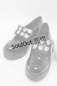 Lovely Tency / 眞白ありすコラボ厚底ローファー L 黒 S-25-06-04-002-LO-SH-HR-ZS