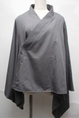 IRO+IRO / 着物袖トップス  グレー S-25-06-04-016-LO-TO-HR-ZS