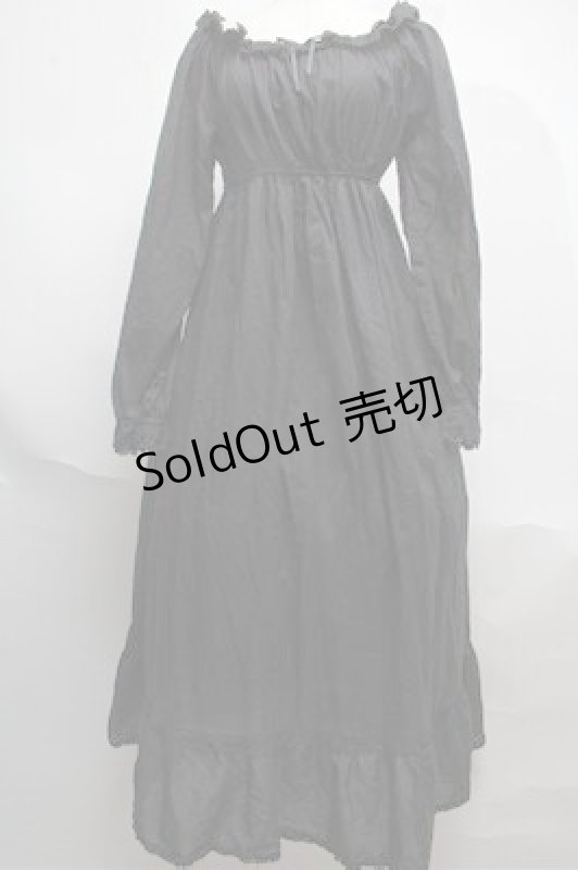 画像1: Moi-meme-Moitie / 薔薇レースネグリジェワンピース(2003年)  黒 S-25-06-04-022-MO-OP-AS-ZS (1)