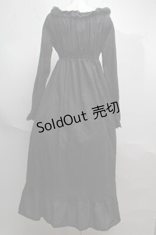 画像2: Moi-meme-Moitie / 薔薇レースネグリジェワンピース(2003年)  黒 S-25-06-04-022-MO-OP-AS-ZS (2)