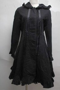 MAM MAXICIMAM / スプリングコート  黒 S-25-06-04-023-PU-CO-AS-ZS