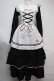 画像1: metamorphose / Clan chateauワンピース  黒ｘ白 S-25-06-04-025-ME-OP-AS-ZS (1)