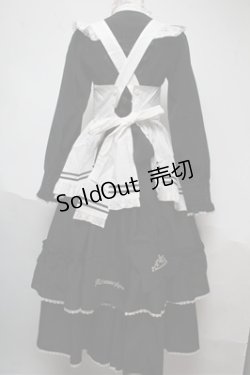 画像2: metamorphose / Clan chateauワンピース  黒ｘ白 S-25-06-04-025-ME-OP-AS-ZS