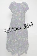 Jane Marple Dans Le Salon / Grape palaceティアードドレス  紺 S-25-06-04-029-JM-OP-AS-ZS