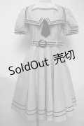 metamorphose / セーラー半袖ワンピース  グレー S-25-06-04-032-ME-OP-AS-ZS