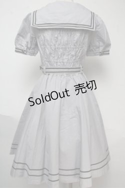 画像2: metamorphose / セーラー半袖ワンピース  グレー S-25-06-04-032-ME-OP-AS-ZS