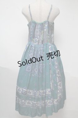 画像2: Jane Marple / ペイズリースカーフワンピース  グリーン S-25-06-04-035-JM-OP-ET-ZS