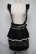 Rojita / サス付きペプラムタイトミニスカート  黒 S-25-06-05-058-LO-SK-HR-ZS