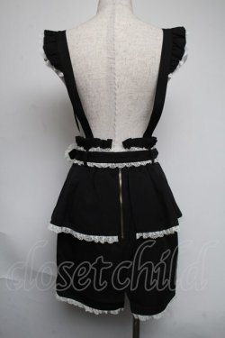 画像2: Rojita / サス付きペプラムタイトミニスカート  黒 S-25-06-05-058-LO-SK-HR-ZS