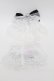 画像2: Angelic Pretty / Princessロゴリボンお袖とめ  黒ｘグレー S-25-06-05-010-AP-ZA-HR-ZS (2)