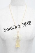 Q-pot. / テディベアグミネックレス  イエロー S-25-06-05-018-QP-AC-HR-ZS