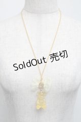 Q-pot. / テディベアグミネックレス  イエロー S-25-06-05-018-QP-AC-HR-ZS