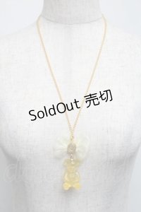 Q-pot. / テディベアグミネックレス  イエロー S-25-06-05-018-QP-AC-HR-ZS