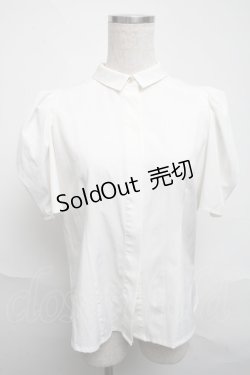 画像1: an another angelus / タックパフスリーブシャツ  オフ S-25-06-05-021-CA-BL-AS-ZS
