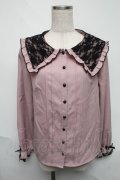 MA*RS / レース襟ブラウス  ピンク S-25-06-05-023-EL-BL-HR-ZS