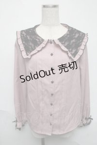 MA*RS / レース襟ブラウス  ピンク S-25-06-05-023-EL-BL-HR-ZS