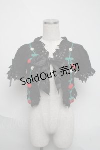 Angelic Pretty / いちごニットボレロ  黒 S-25-06-05-026-AP-TO-HR-ZS