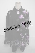 TRAVAS TOKYO / 昇華シャツ  黒ｘ紫 S-25-06-05-028-PU-TO-HR-ZS