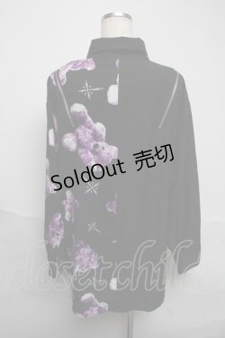 画像2: TRAVAS TOKYO / 昇華シャツ  黒ｘ紫 S-25-06-05-028-PU-TO-HR-ZS