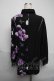 画像2: TRAVAS TOKYO / 昇華シャツ  黒ｘ紫 S-25-06-05-028-PU-TO-HR-ZS (2)