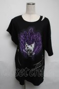 REFLEM / クロミプリントビッグTシャツ  黒 S-25-06-05-029-PU-TO-HR-ZS