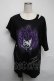 画像1: REFLEM / クロミプリントビッグTシャツ  黒 S-25-06-05-029-PU-TO-HR-ZS (1)