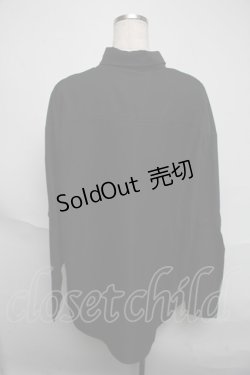 画像2: Amilige / Tied Bearシャツ  黒ｘ紫 S-25-06-05-030-PU-TO-HR-ZS