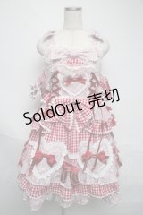 BABY,THE STARS SHINE BRIGHT / Milky sodaなmy lovely heroineジャンパースカート  ピンク S-25-06-05-037-BA-OP-HR-ZS