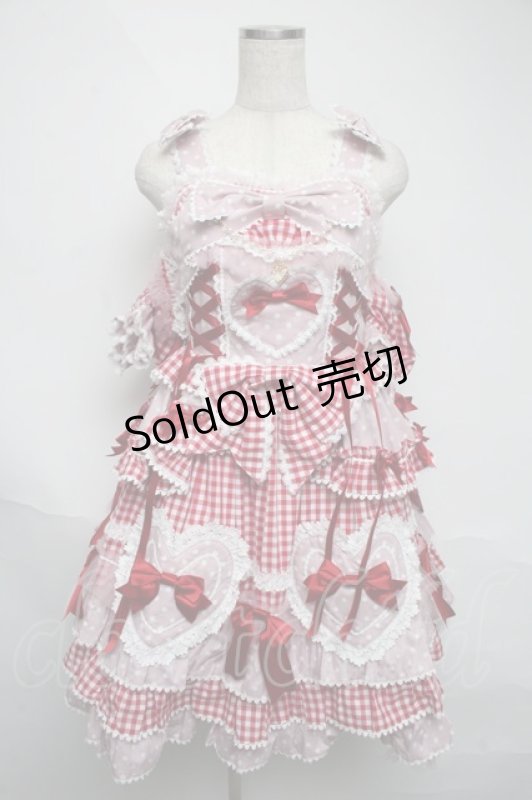 画像1: BABY,THE STARS SHINE BRIGHT / Milky sodaなmy lovely heroineジャンパースカート  ピンク S-25-06-05-037-BA-OP-HR-ZS (1)