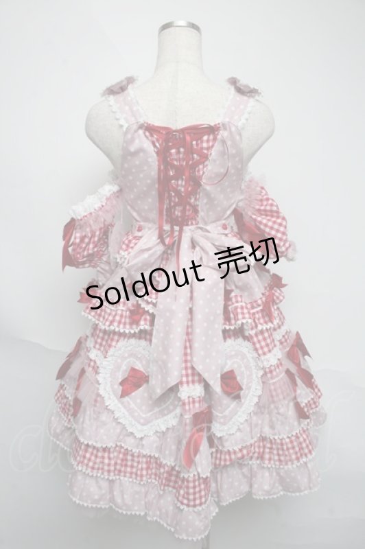 画像2: BABY,THE STARS SHINE BRIGHT / Milky sodaなmy lovely heroineジャンパースカート  ピンク S-25-06-05-037-BA-OP-HR-ZS (2)