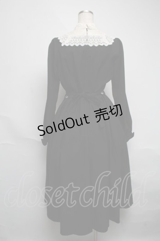 画像2: Innocent World / キャトリーヌ(長袖)ワンピース L 黒 S-25-06-05-042-IW-OP-HR-ZS (2)