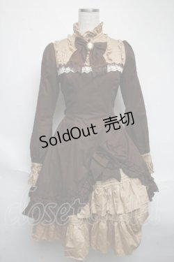 画像1: Mary Magdalene / プティフールドレス  ブラウン S-25-06-05-043-CL-OP-HR-ZS