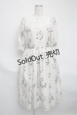 画像1: Melody BasKet / 甘く香るガーデニアのチュールヨークワンピース  オフ S-25-06-05-045-LO-OP-HR-ZS