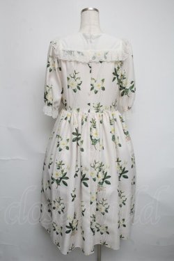 画像2: Melody BasKet / 甘く香るガーデニアのチュールヨークワンピース  オフ S-25-06-05-045-LO-OP-HR-ZS