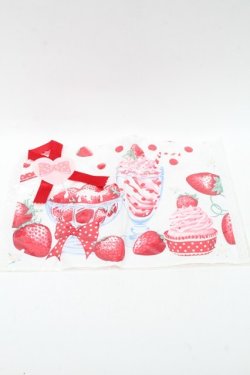 画像1: Angelic Pretty / Strawberry Parlourランチョンマット  白 S-25-06-06-001-AP-ZA-AS-ZS