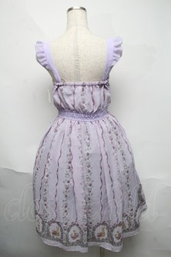 画像2: axes femme POETIQUE / うさぎ柄シフォンワンピース  ラベンダー S-25-06-06-049-AX-OP-HR-ZS