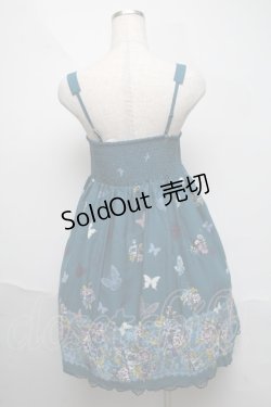 画像2: axes femme / 蝶&バラプリントキャミワンピース  グリーン S-25-06-06-051-AX-OP-HR-ZS