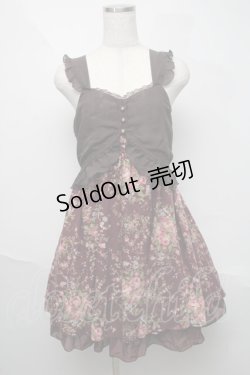 画像1: axes femme / キャミ重ねチュニック  ワイン S-25-06-06-054-AX-OP-HR-ZS