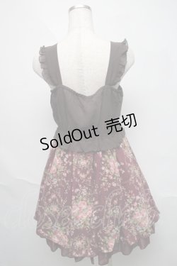 画像2: axes femme / キャミ重ねチュニック  ワイン S-25-06-06-054-AX-OP-HR-ZS