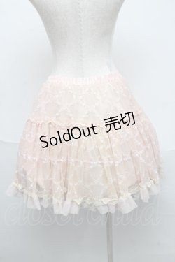 画像2: axes femme /ちょうちょ柄レースミニスカート  ピンク S-25-06-06-065-AX-SK-AS-ZS