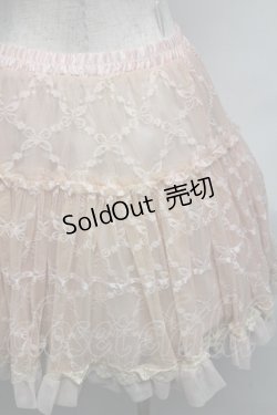 画像3: axes femme /ちょうちょ柄レースミニスカート  ピンク S-25-06-06-065-AX-SK-AS-ZS