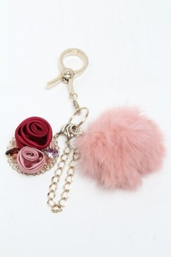 画像1: axes femme / ファー付ガーデン手袋ホルダー  ピンク S-25-06-06-007-AX-BL-HR-ZS
