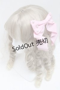 Angelic Pretty / Angelicプレートグログランリボンバレッタ  ピンク S-25-06-06-008-AP-AC-HR-ZS