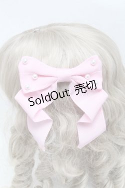 画像2: Angelic Pretty / Angelicプレートグログランリボンバレッタ  ピンク S-25-06-06-008-AP-AC-HR-ZS