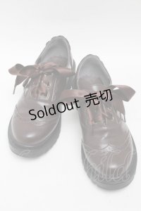 m petit by misako / AMリボンマニッシュシューズ L ブラウン S-25-06-06-013-LO-SH-AS-ZS