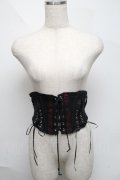 Ozz oneste / レースアップショートコルセット  黒 S-25-06-06-016-OO-TO-AS-ZS