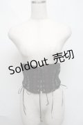 Ozz oneste / レースアップショートコルセット  黒 S-25-06-06-016-OO-TO-AS-ZS