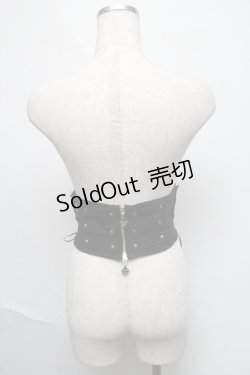 画像2: Ozz oneste / レースアップショートコルセット  黒 S-25-06-06-016-OO-TO-AS-ZS