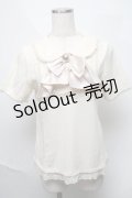 axes femme / ブローチ付きロマンティックプルオーバー  キナリ S-25-06-06-022-AX-TO-HR-ZS